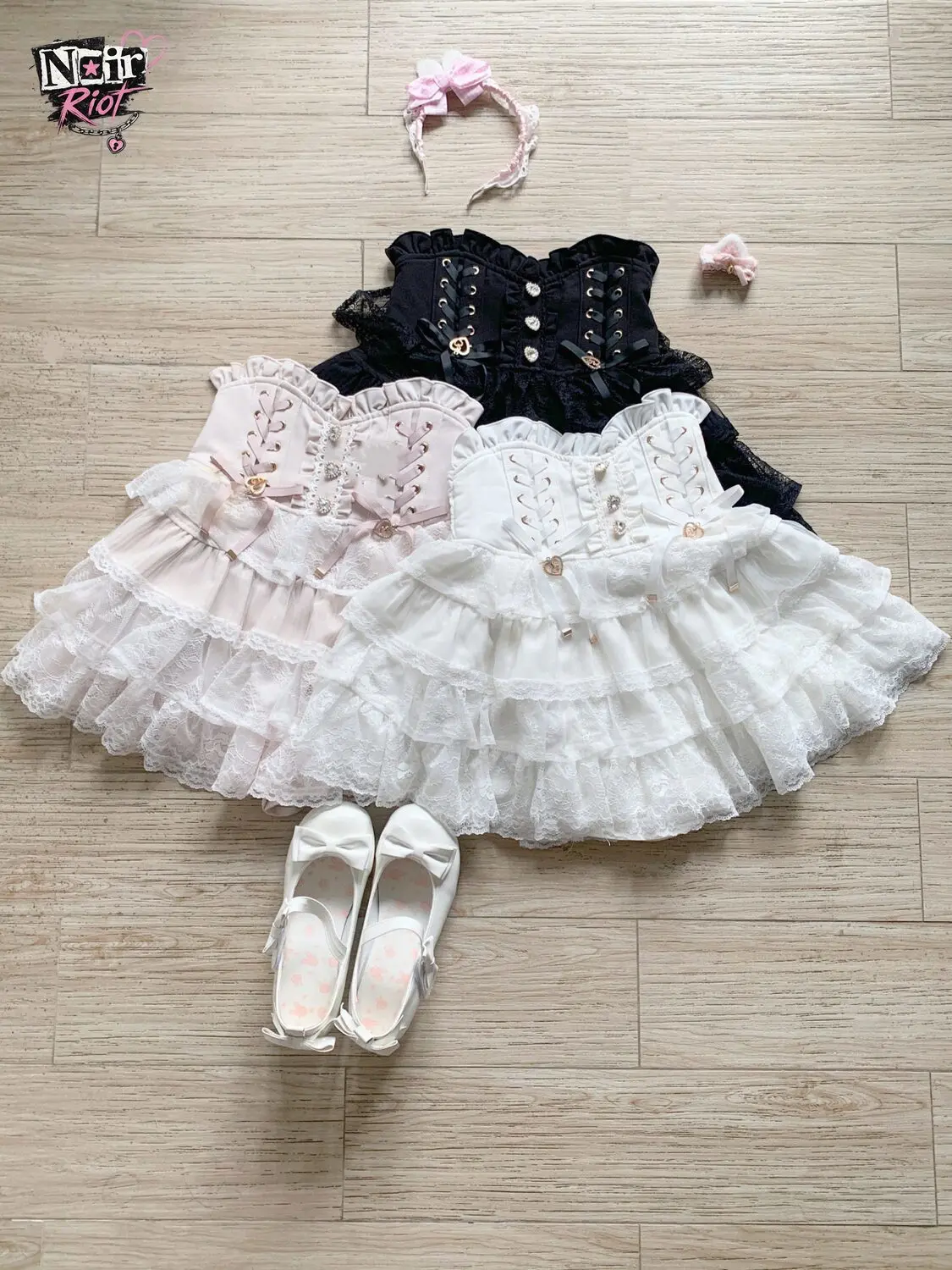 Japanese Lolita Cute Cake Skirt Set Women Sweet High Waist Lace Trim Mini Skirt Female Kawaii Elegant Vintage Pretty Daily Wear