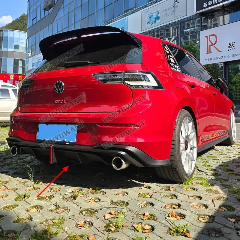 For Volkswagen GOLF 8 MK8 MK8.5 R-line GTi 2020-2026 Rear Bumper Diffuser Lip Spoiler Car Accessories body kit