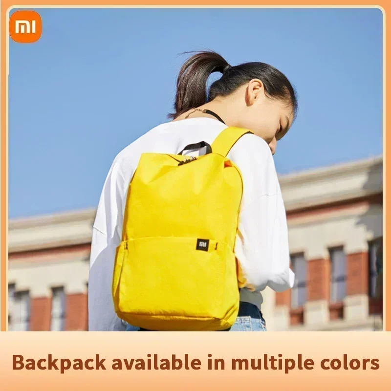 Xiaomi mochila pequena colorida, bolsa de ombro masculina e feminina, à prova d'água, ultraleve, bolsa esportiva portátil para estudantes