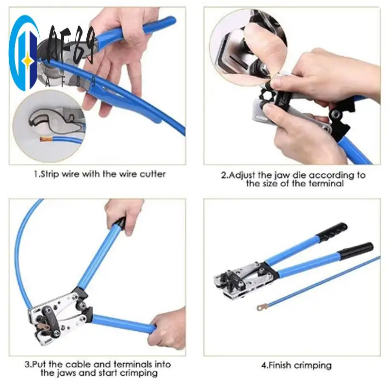 

AF89-Crimping Pliers New Tube Terminal Crimper Hex Crimp Tool Multitool Battery Cable Lug Cable Hand Tools HX-50B 6-50Mm² AWG