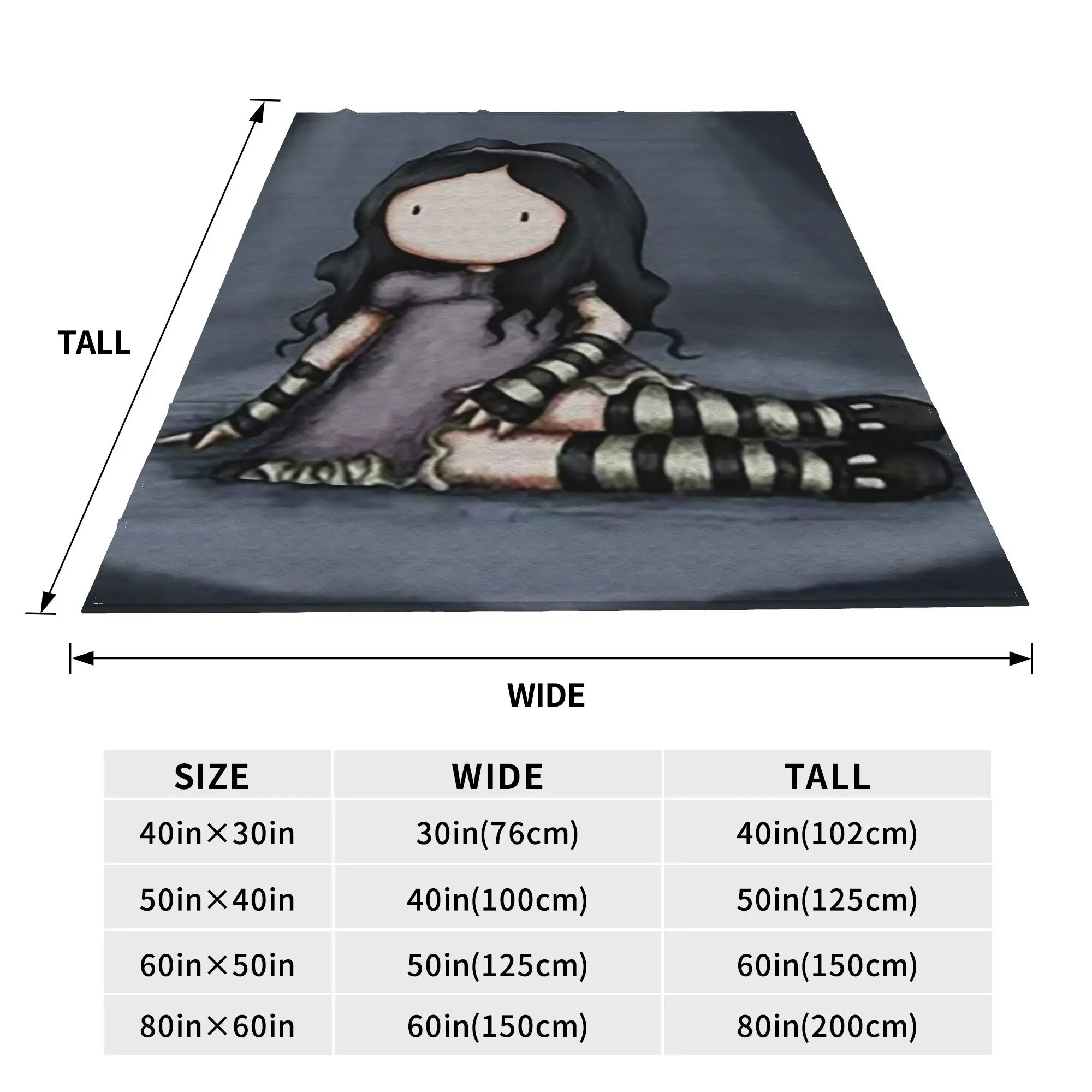 Santoro Gorjuss  Blankets Soft Warm Flannel Throw Blanket Bedspread for Bed Living room Picnic Travel Home Sofa