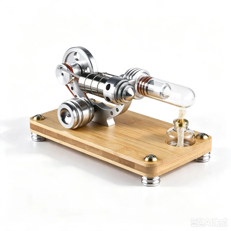 Physical Air Can Start Single Cylinder Alloy Engine Live Engine Model External Combustion Engine Gift