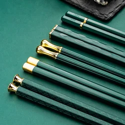 5Pair Reusable Korean Chopsticks Japanese Chinese Chopsticks Food Sushi Sticks Metal Alloy Tableware Palillos Chinos