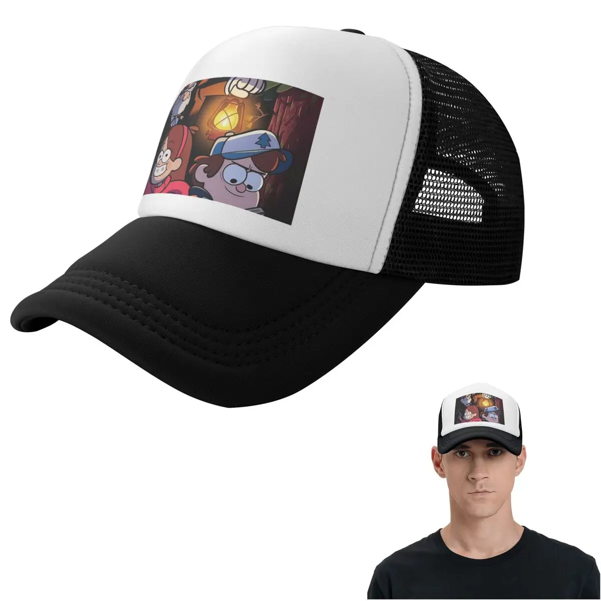 Gravitys Falls Cap Fashion Mesh Baseball Caps Adjustable Hat Hip Hop Summer Unisex Baseball Hats