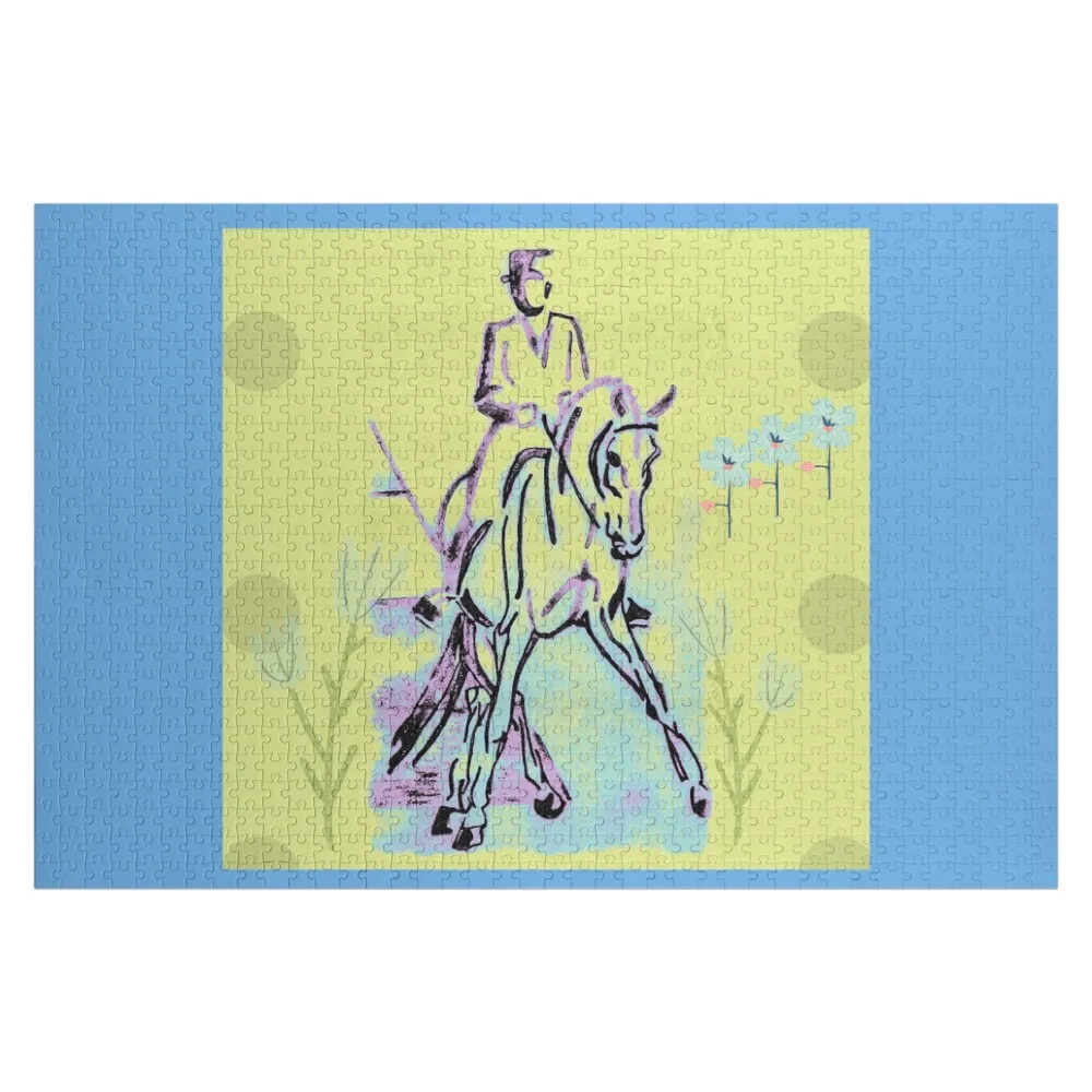 

DRESSAGE RIDER Half~Pass.... Jigsaw Puzzle Wood Name Personalized Child Gift Custom Personalized Gift Married Puzzle
