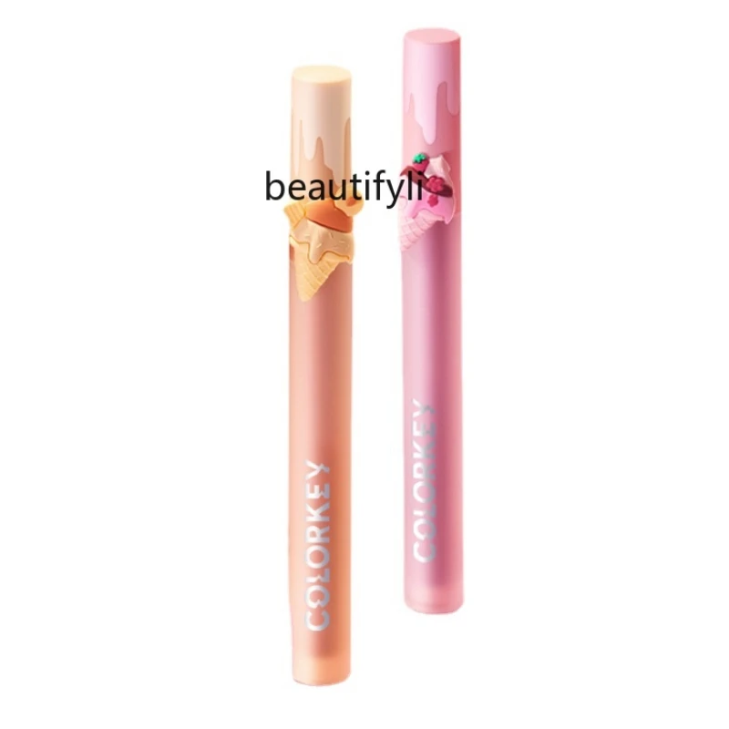 Colorkey Ice Cream Lip Lacquer Female Lip Gloss and Lip Gloss Lipstick Mirror Matte Velvet