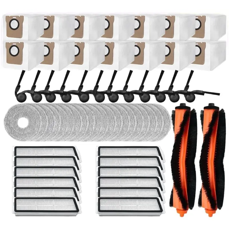 

Запасные части ABBZ-Vacuum для Xiaomi Mijia 5C/OV42CN - основная щетка, боковая щетка, фильтр, салфетка для уборки, мешок для сбора пыли.