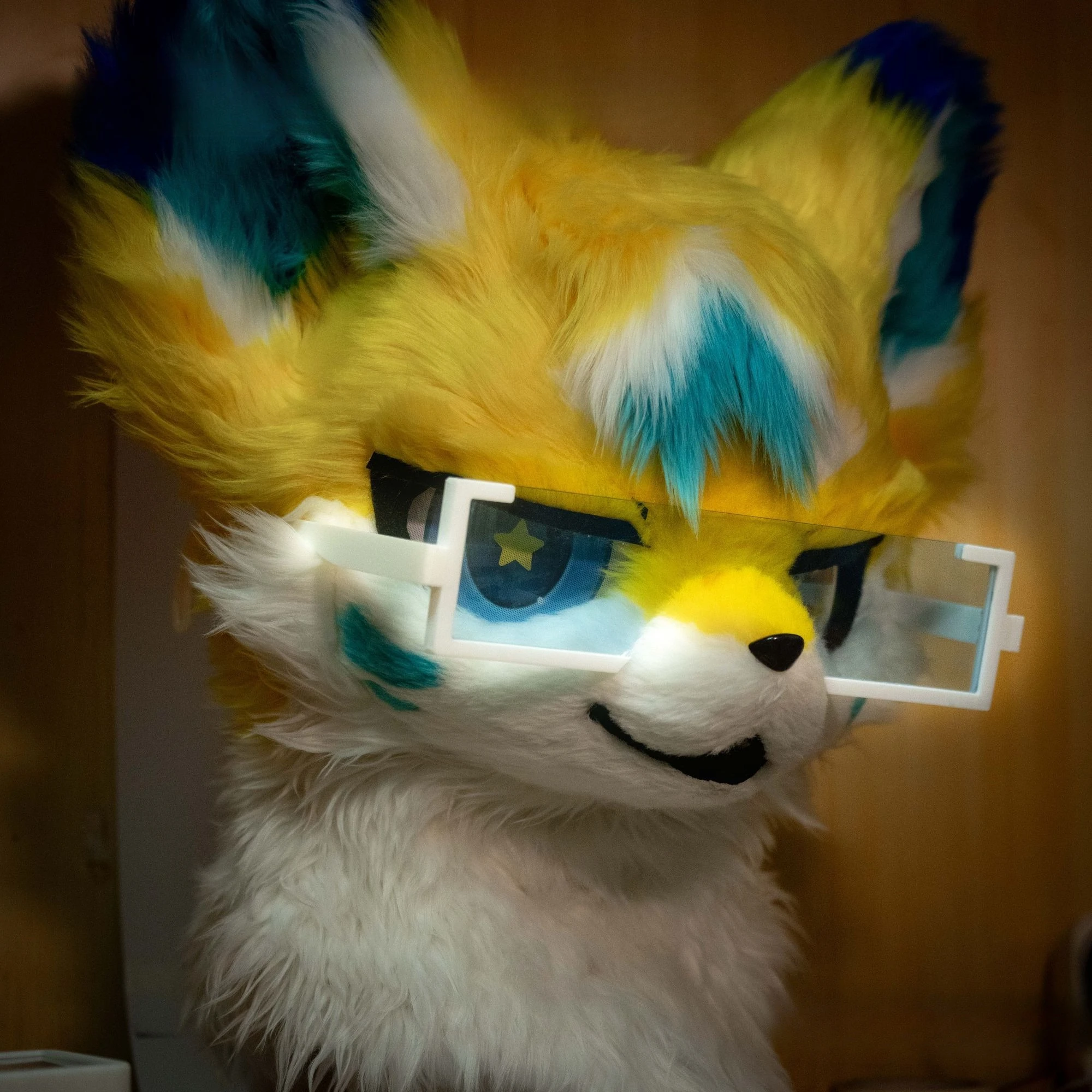 Fursuit Animal Wear Glasses Trendy Glasses for Kemono and Kigurumi Prop Furry Decoration Accessories Cosplay Goggles