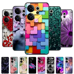 for Tecno Camon 20 Premier 5G Cover Phone Case Wolf Lions Painted Soft Silicone Funda for Tecno Camon20 Premier case Black TPU