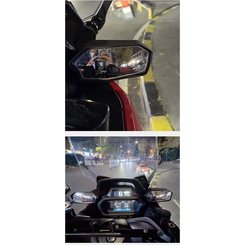 1 Pair Rearview Mirror Move Forward Mirror Kit Glass+Plastic Motorcycle Accessories For YAMAHA XMAX300 Xmax300 Xmax 300 2023+