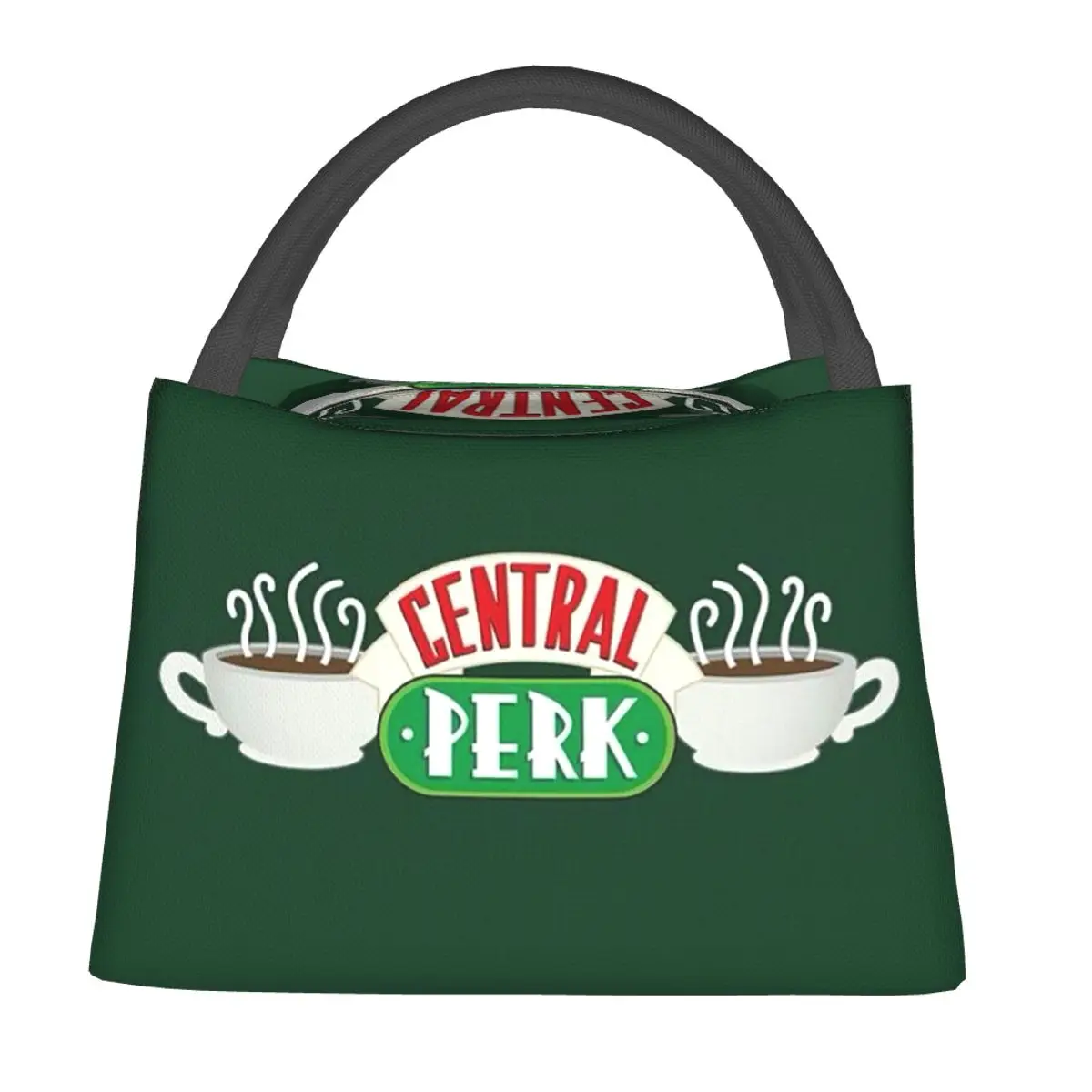 Central Perk Friends TV Show Insulated Lunch Bag for Women Kids Portable Food Boxes Thermal Lunch Box Tote