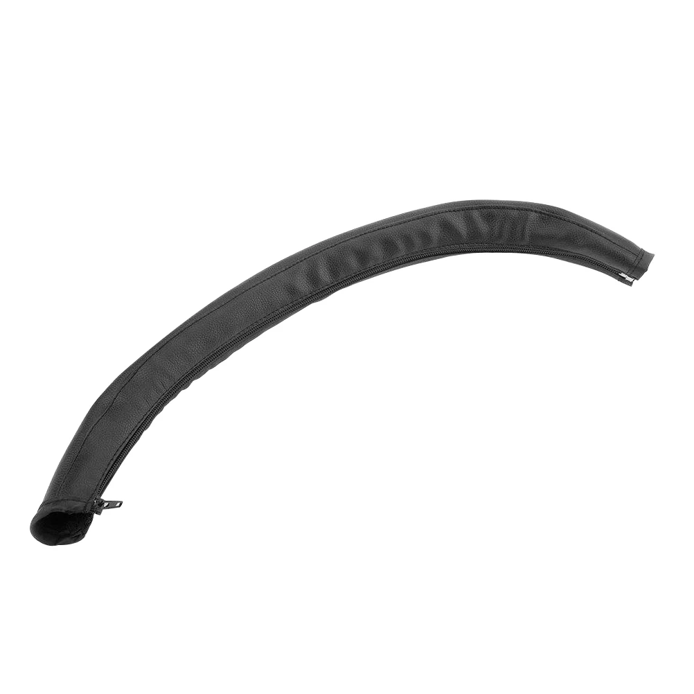 

Black Baby Stroller Armrest Cover Removable Zipper Handrail Cover Sweat Absorption Anti-Split Protection