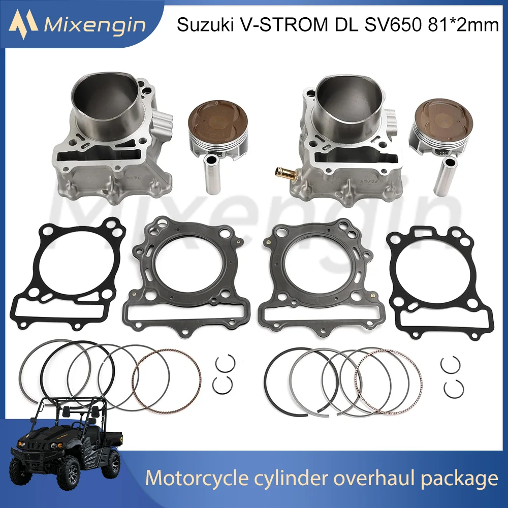 STD 81mm for Suzuki SV650 SV650A ABS 99-08 V-STROM DL650 04-11 11220-20F20-0F0 Motorc cylinder piston gasket Engine Parts kit