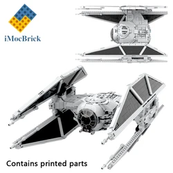 1296 Pcs Mocs Set Star Movie Spaceship Bricks Imperia TIE Avenger (TIE/ad) Starfighter Kits Model Builidng Blocks Fighter Toys