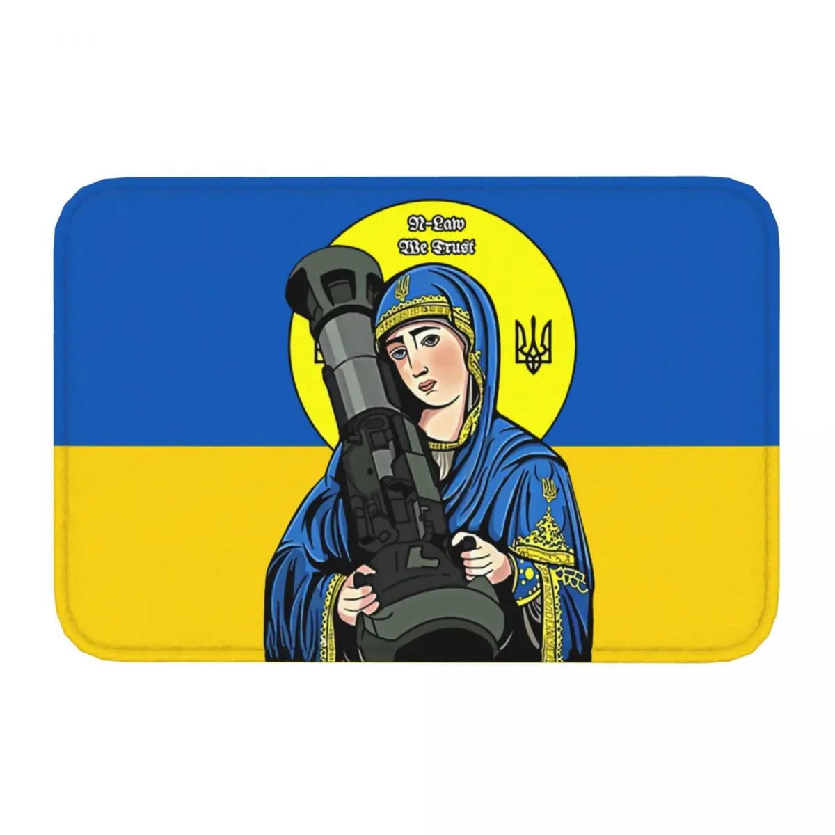 Kitchen Non-Slip Carpet Saint Javelin NLAW Protector Of Ukraine Bedroom Mat Welcome Doormat Home Decor Rug