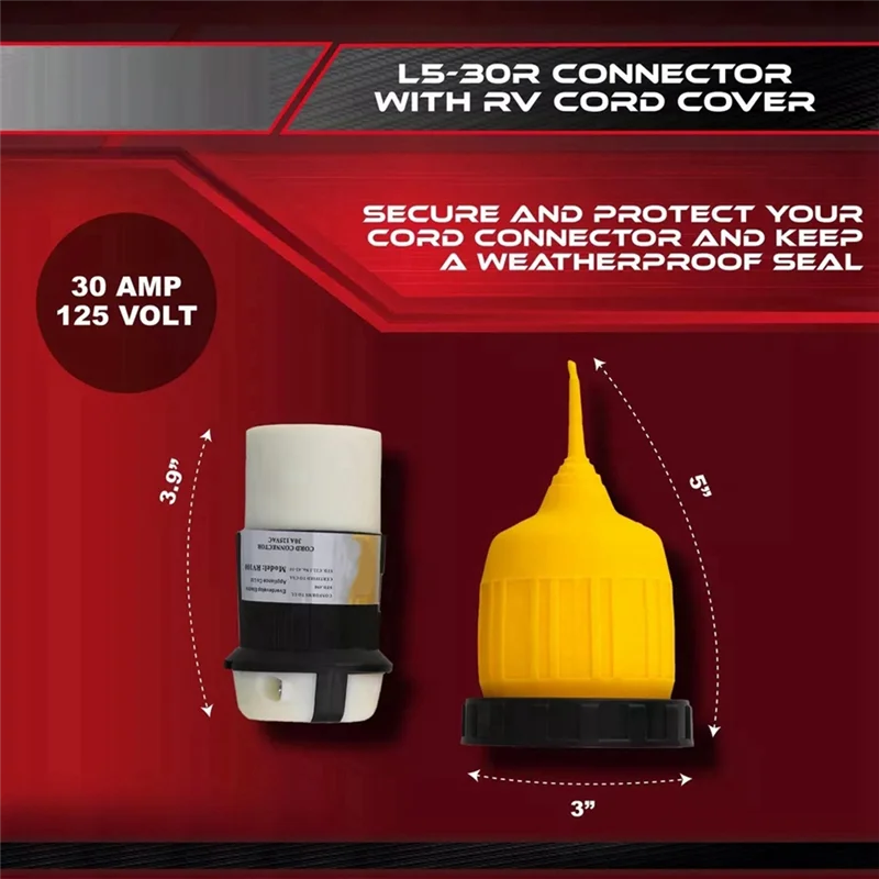 Conector de A66P-L5-30R con cubierta y anillo del cable de alimentación del enchufe de entrada de bloqueo giratorio 30A 125V (30AFDC + 30ARCV)