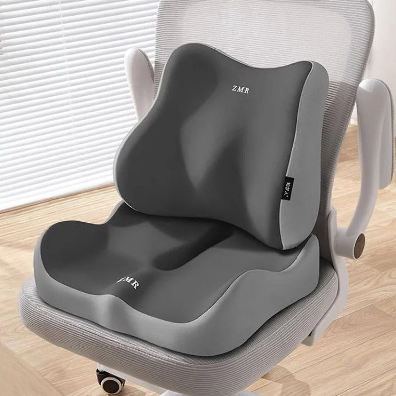 Office Seat Cushion Memory Foam Lumbar Support Back Pain Relief Pad, Ergonomic Chair Mat for Desk Chair Coccyx Pressure