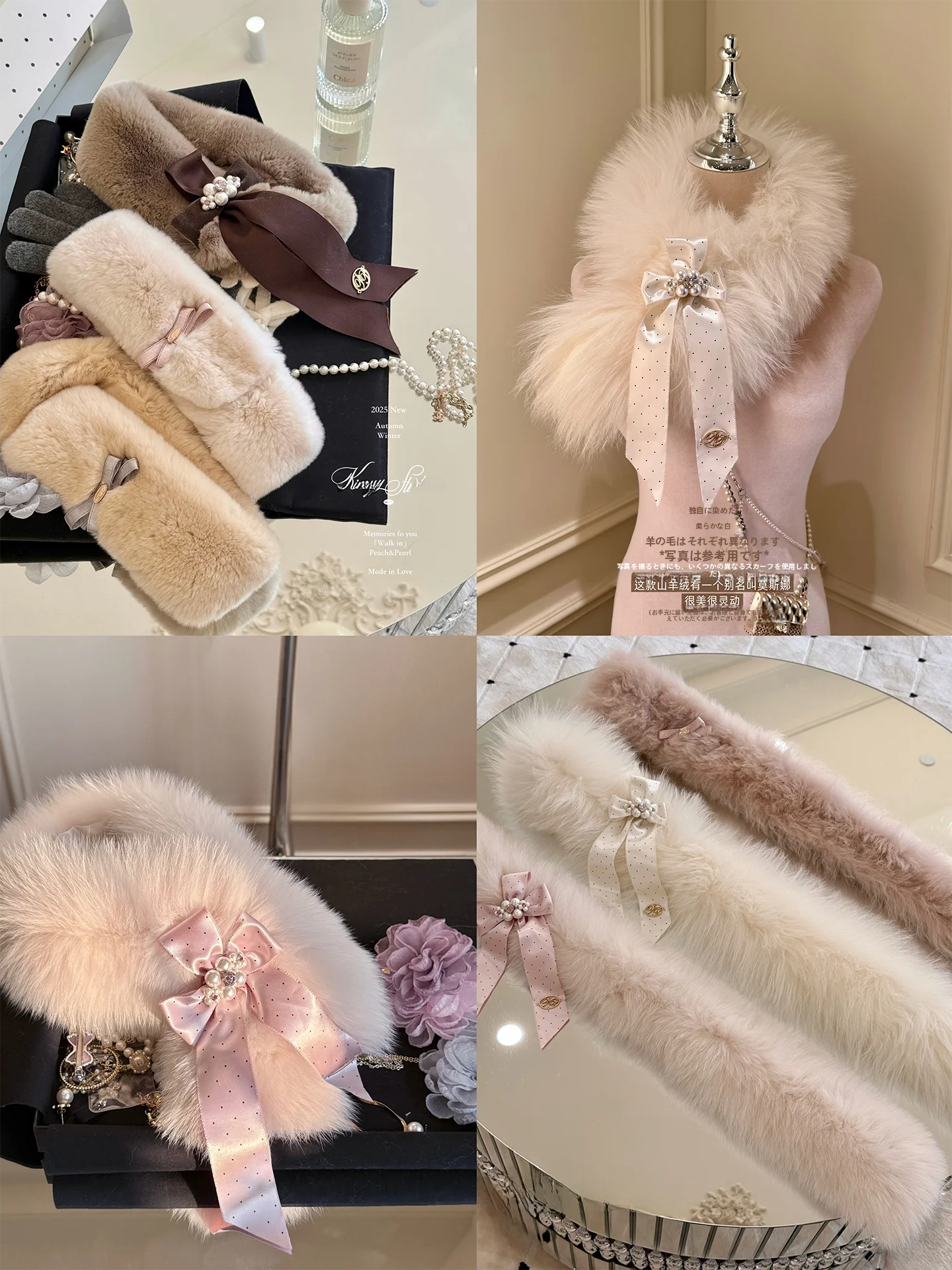 

Коллекция зимних шарфов KIMYY из меха кролика Aosphere, модель Ele Sle Stand Edition, женские модные аксессуары