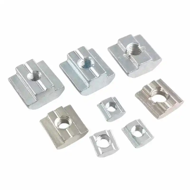 20PCS European Standard Profile Accessories T-shaped Slider Nut Square 20 Type 30 Type 40 Type 45 Type M3/M4/M5/M6/M8/M10