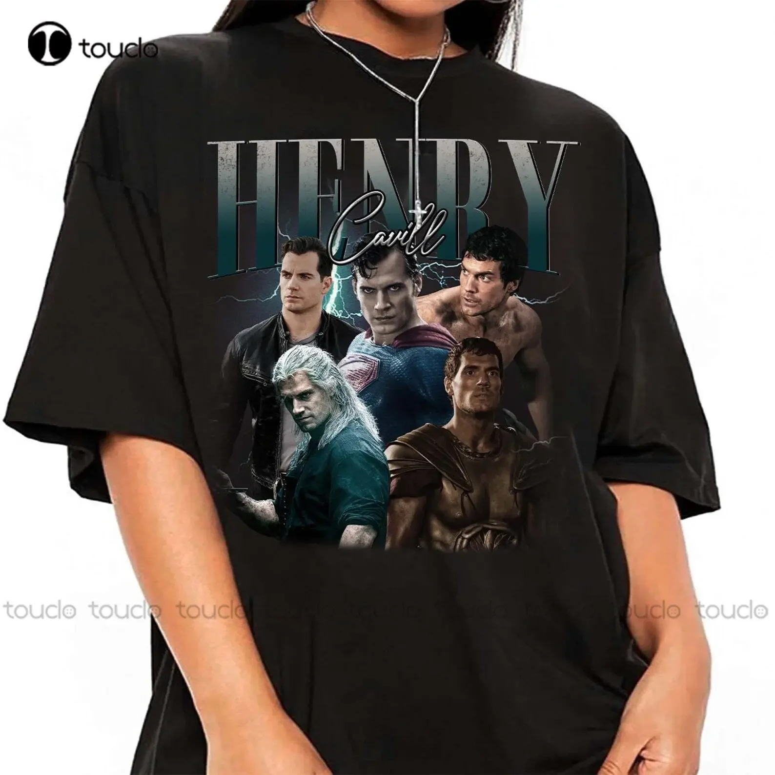 Henry Cavill Vintage Shirt Henry Cavill Tshirt Henry Cavill Fan Tees Cat Shirts O-Neck Streetwear Oversized Xs-5Xl Printed Tee