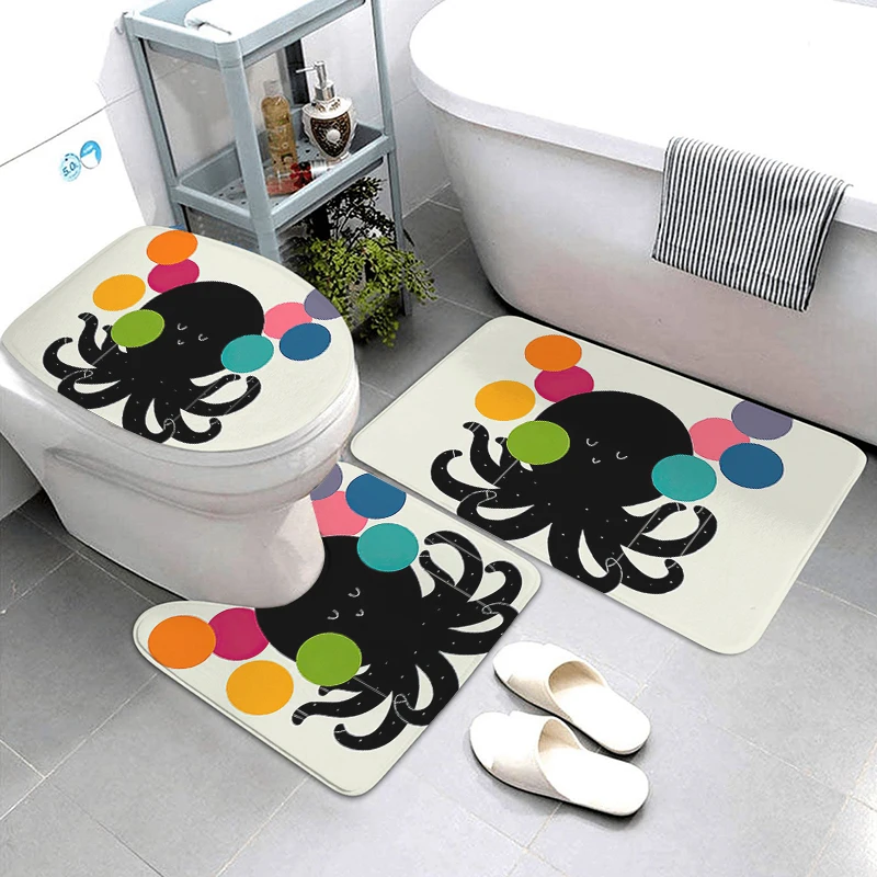 Decorative Absorbent Foot Mat Entrance Door Mat Bath Mat Bathroom Small color Rug Shower Mat  Kitchen Mat Mat Bathtub toilet rug