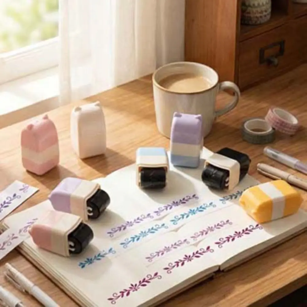 Convenient Lace Rolling Stamp DIY Handcraft Roller Sealing Pattern Roller Stamp Score Printing Plastic