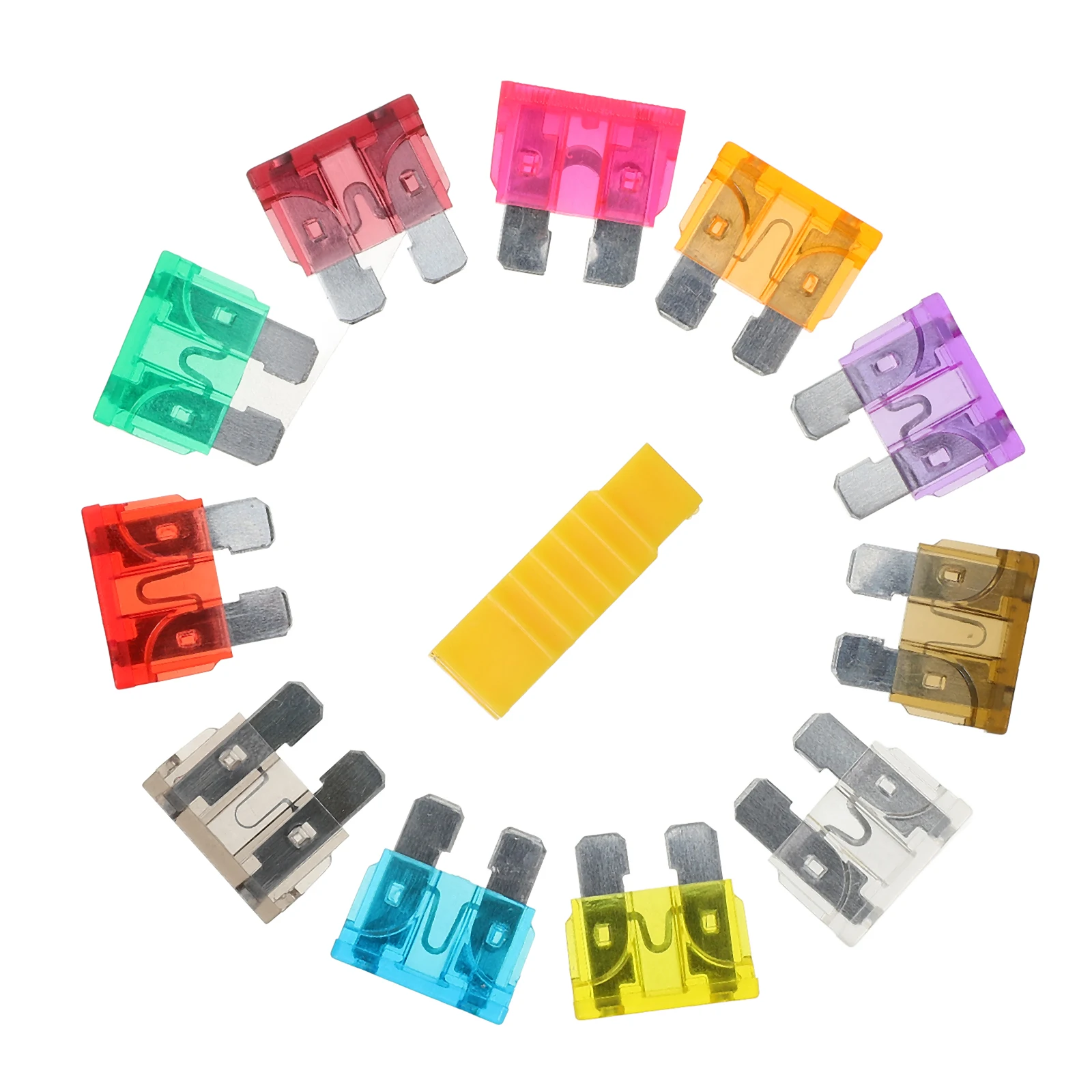 

60 Pcs Fuse Kit Mini Automotive Fuses Blade Fuses Automotive Zinc Alloy 2A 40A Replacement RV Motorhome Accessories