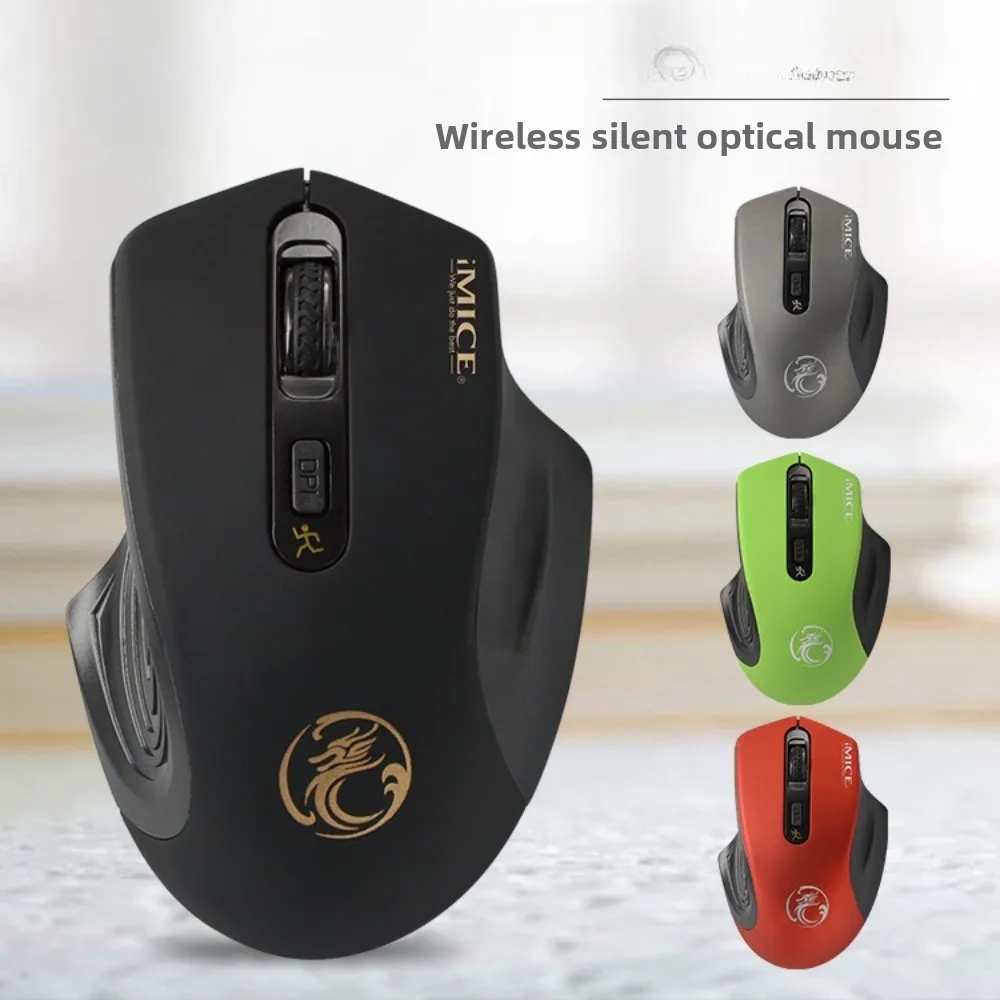 Mouse silenzioso wireless 2.4G USB batteria tracciamento ottico ricevitore mouse per computer mouse silenzioso per laptop da ufficio aziendale Ipad Mac