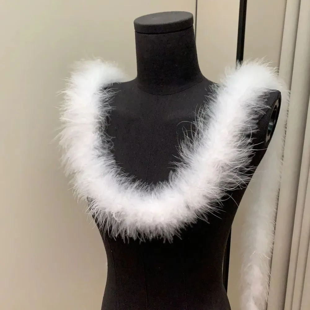 New 2 Meter Decorative Strip Cuff Strip Faux Fur Fluffy Trim DIY Apparel Sewing Home Decor Artificial Fur Decoration