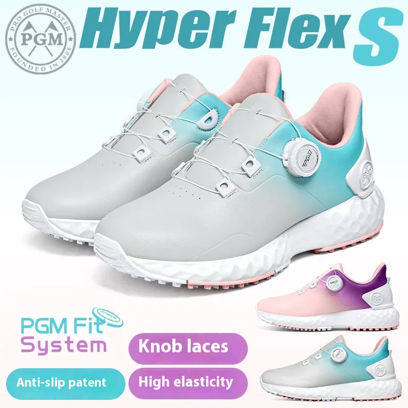 

PGM XZ410 Golf Shoes for Women, Korean Spring/Summer Women's Shoes, Non slip Sports Shoes for Women, Height Boosting Shoes