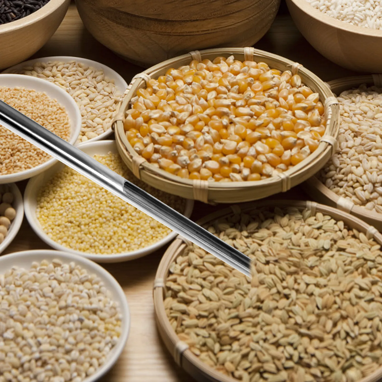 

Stainless Steel Wheat Corn Sampler Sampler Powder Soil Probe Ergonomic Anti Skid H Compact Tool For Experiment