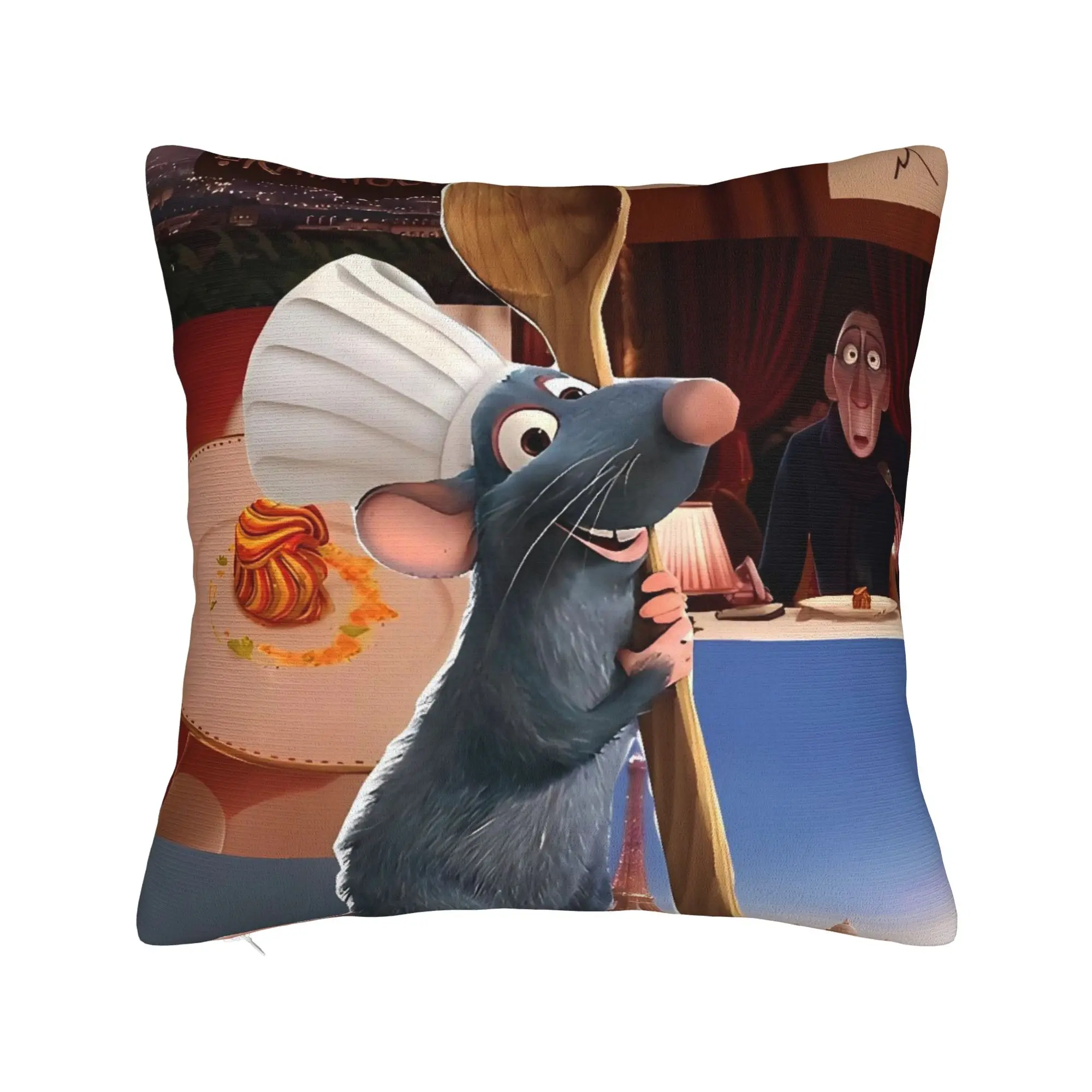 Pillow Case Cute Ratatouille  Design  Pillow Cover For Wedding Party Home Decor Retro Trendy Pillowcases