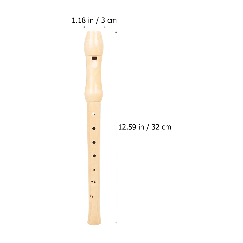 

Durable 8-Hole Soprano Recorder For Beginners German Style Student Practice Wind Instrument Detachable Easy Cleaning With