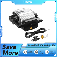Longer RAY5 10W Laser Engraver Air Assist Kits, 30L/Min Max Air Flow, AC 220V 50HZ, 16W Max Power, 0.03 MPa Max Pressure, 60db