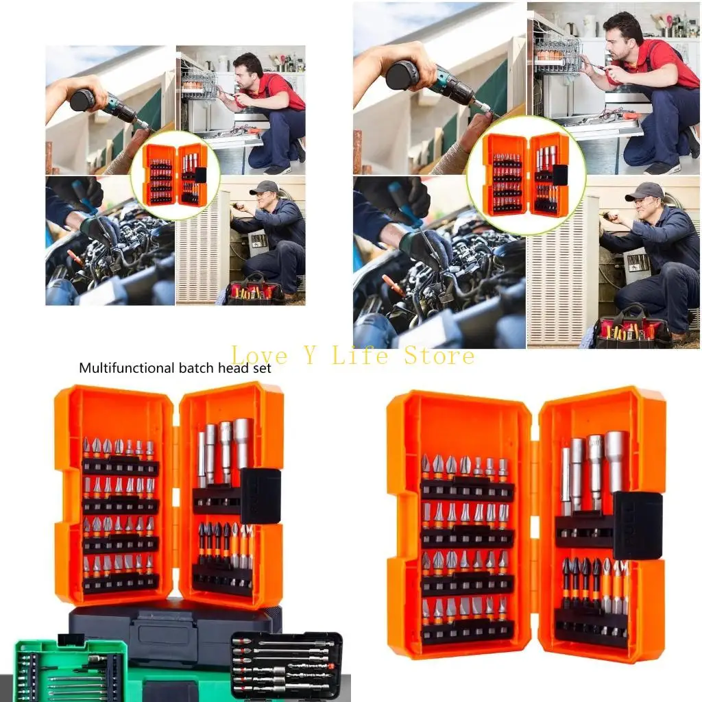 

L74C Complete Drill Bit Set Bit Socket Set for Efficient Home and Workshop Projects