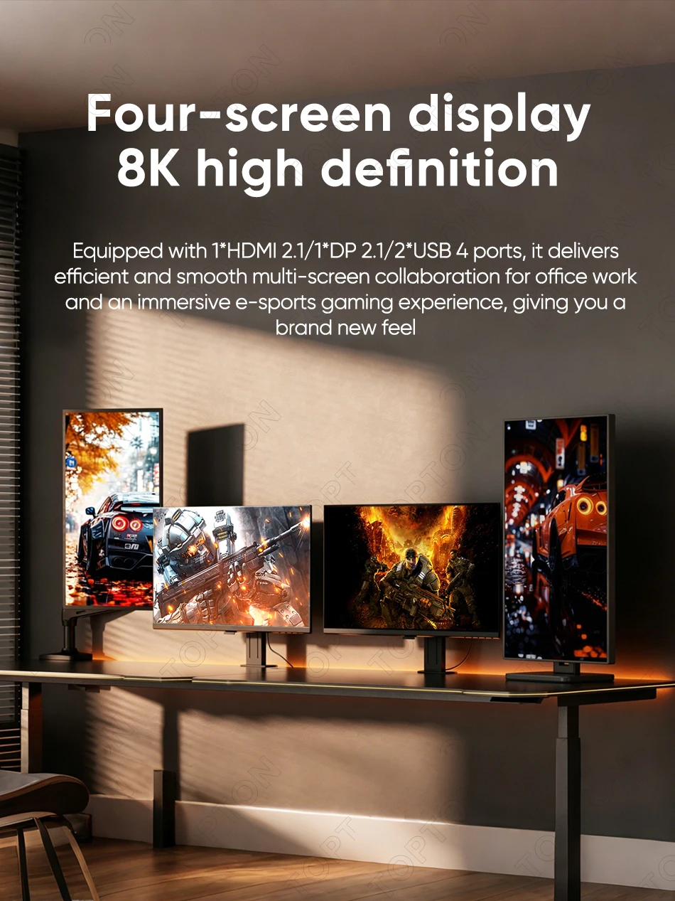 Topton AI Mini PC Gaming 128GB LPDDR5 AMD Ryzen AI Max+395 Radeon 8060S 4*M.2 NVMe Firewall NAS Computer Dual NIC 10G 2.5G WIFI7