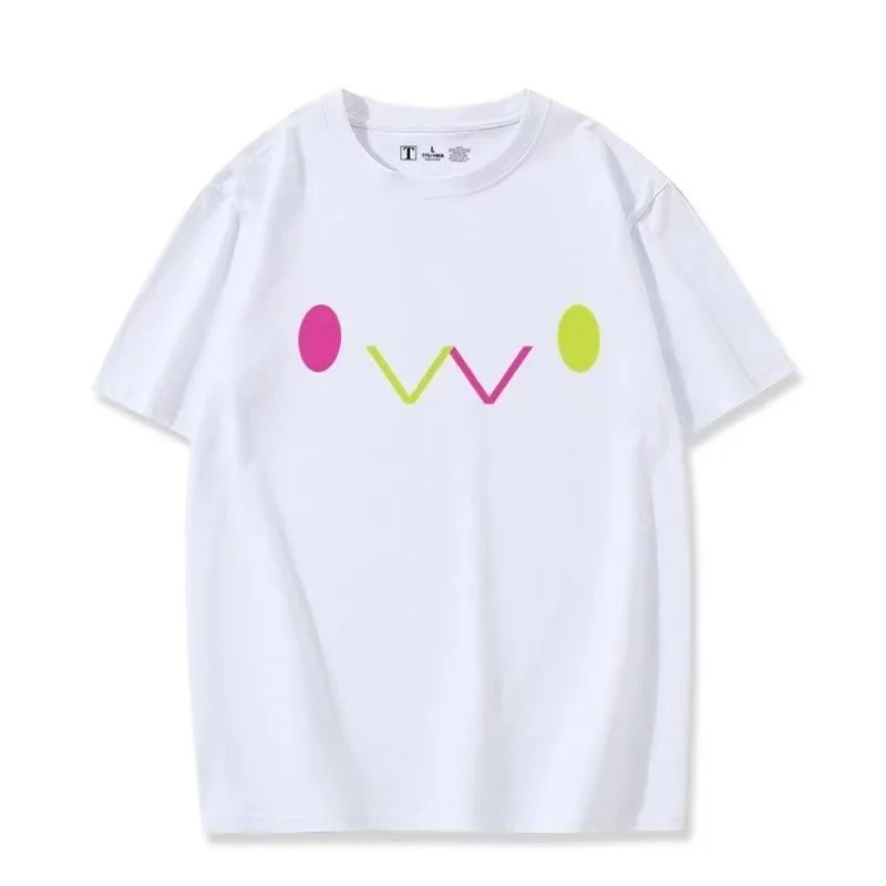 

NIJISANJI Tokoyami Towa Printed Cartoon Anime T-Shirt Men's Short Sleeve High Quality Harajuku Streetwear Fashion T-Shirt