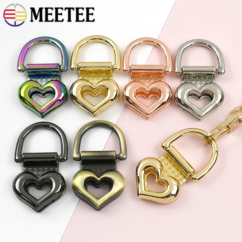 

4/10Pcs Meetee 19mm Bag Strap Metal Buckles Side Clip Connector Clasp Handbag Chain Hanger Screw Ring Hook DIY Sewing Hardware