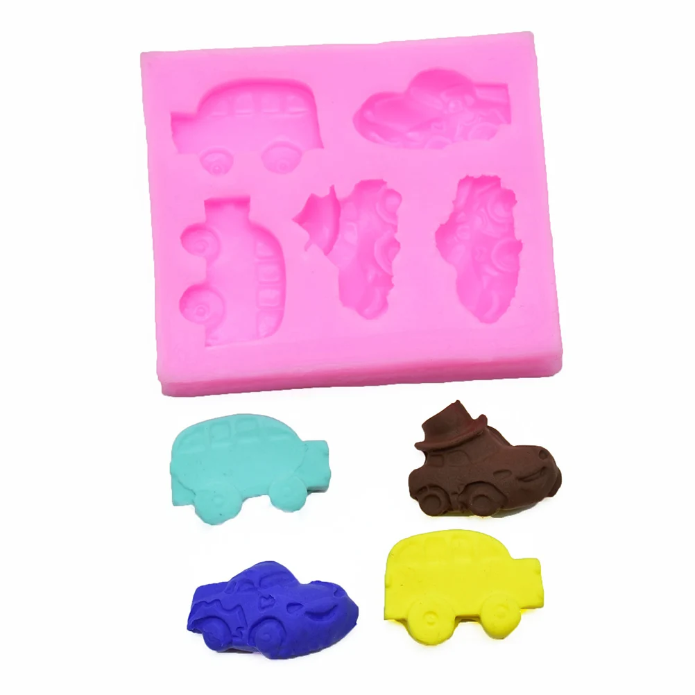 

Cartoon Car Silicone Baking Molds Cake Fondant Chocolate Candy Diy Tools Cake Pan Kitchen Baking Mold For Dessert Party Crafts