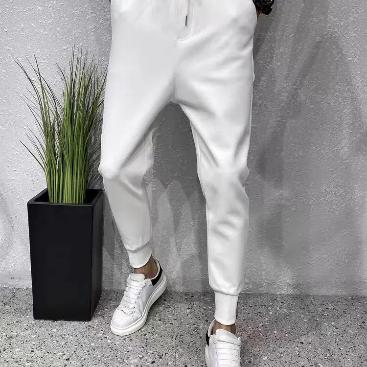 

Casual Dress 2023 Brand New Suit Pants Male Elastic Good Quality Mens Dress Pants Straight Office Male Trousers Plus Size A120