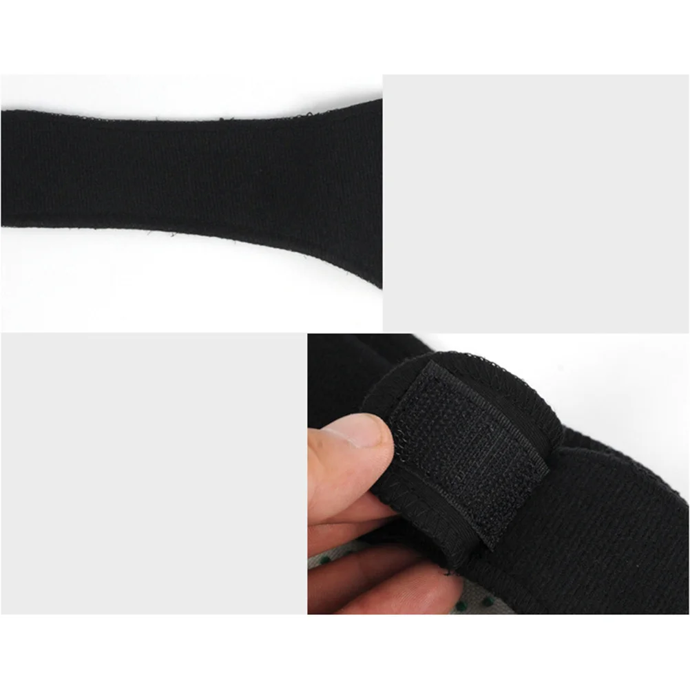 

2pcs Breathable Neck Brace Magnetic Therapy Belt Neck Guard Self Heating Neck Support for Pain Relief (Black)