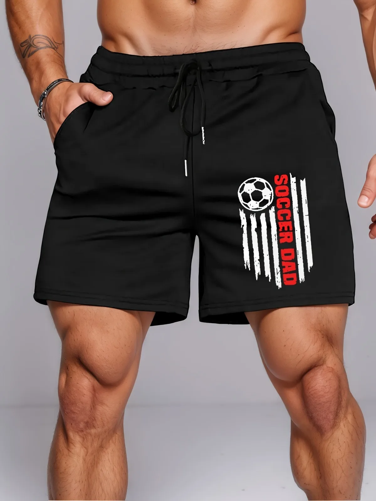 

Мужская спортивная одежда и повседневные шорты с узорами и уличной модой для фитнеса, пляжа, уличной стиль, спортивная одежда, брюки