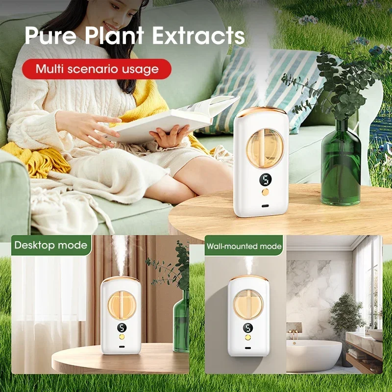 Smart Aromatherapy Machine Air Freshener Purifier Automatic Sprayer Essential Oil Perfume Diffuser Living Room Toilet Deodorizer