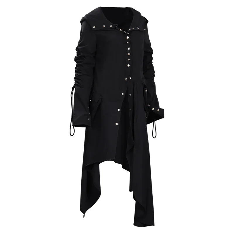 Nymphadora Tonks Cosplay Costume Ladies Black Coat Outfits Women Halloween Party Clothes For Role Play IA3531