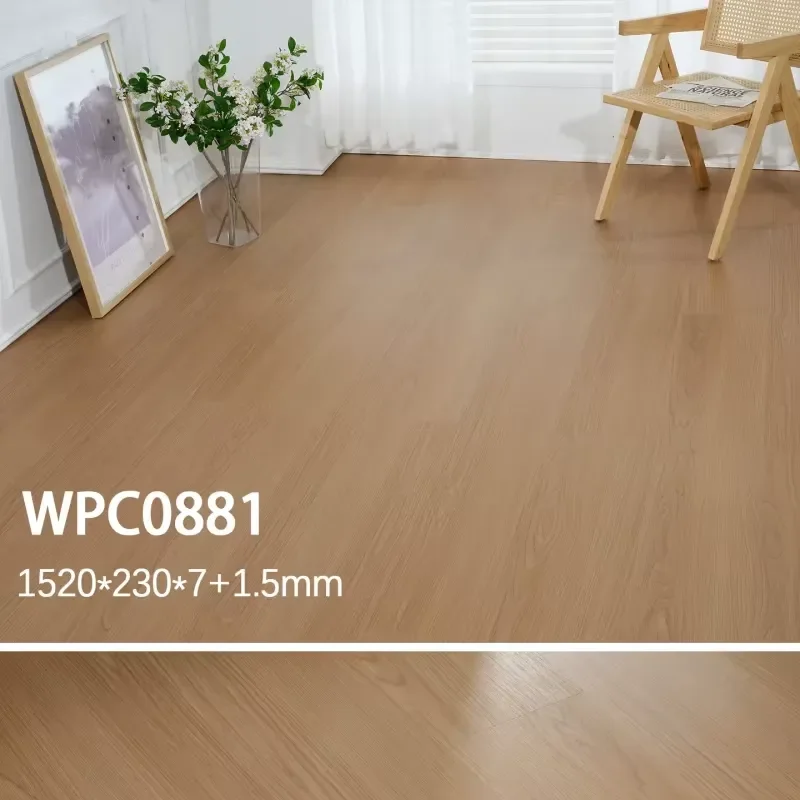 Eco-friendly Fireproof WPC Home Wood-plastic ABA Underfloor Heating Flooring Waterproof Wear-resistant SPC Stone Crystal