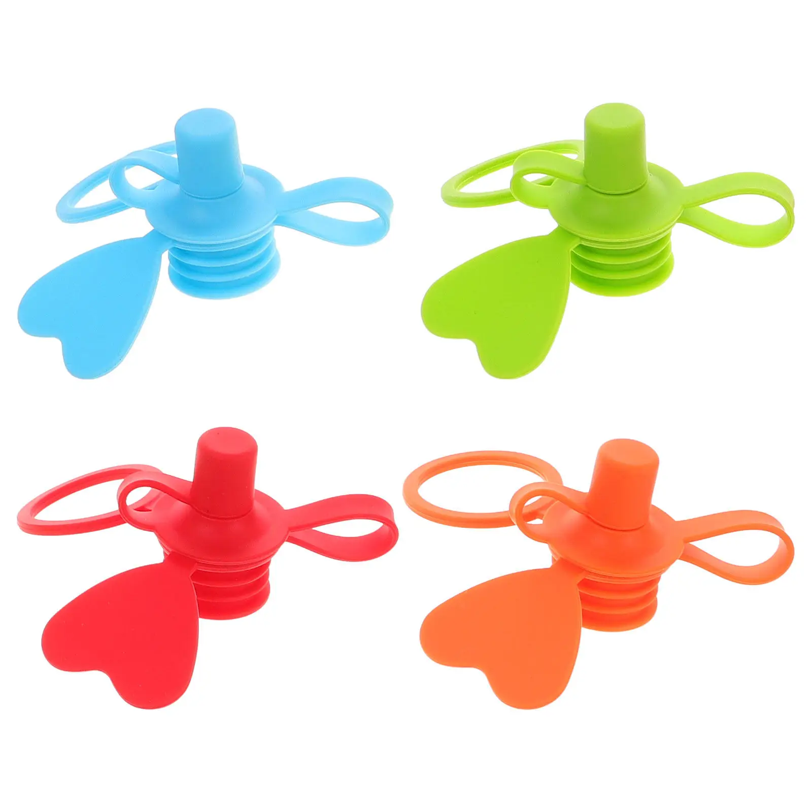 

4Pcs Silicone Baby Bottle Caps No Spill Spout Soft Mouthpiece Replacement Toddler Water Sippy Cup Adapter Water Bottle Sippy Top