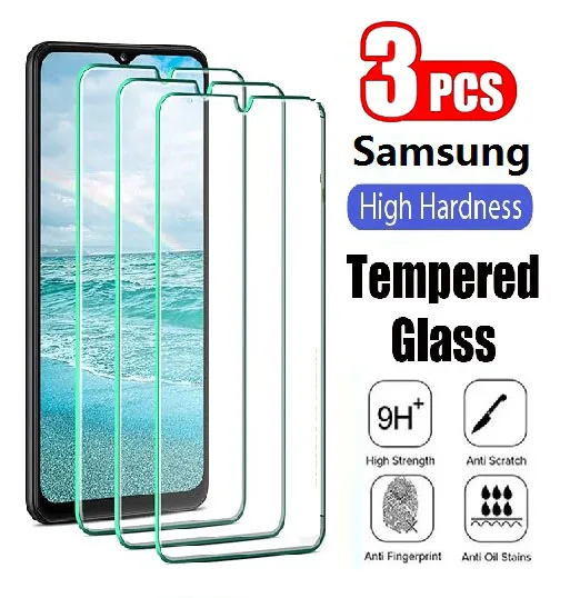 3 uds vidrio templado para Samsung Galaxy M13 4G M13 M14 M15 M16 M32 M33 M34 M35 M36 M42 M52 M53 M54 M55 M55S 5G Protector de pantalla