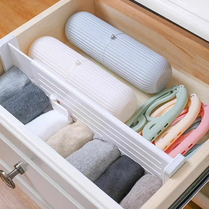 New Drawer Dividers Adjustable Kitchen Expansion Contraction Combination Drawer Organizer Plastic Organizer Storage Box