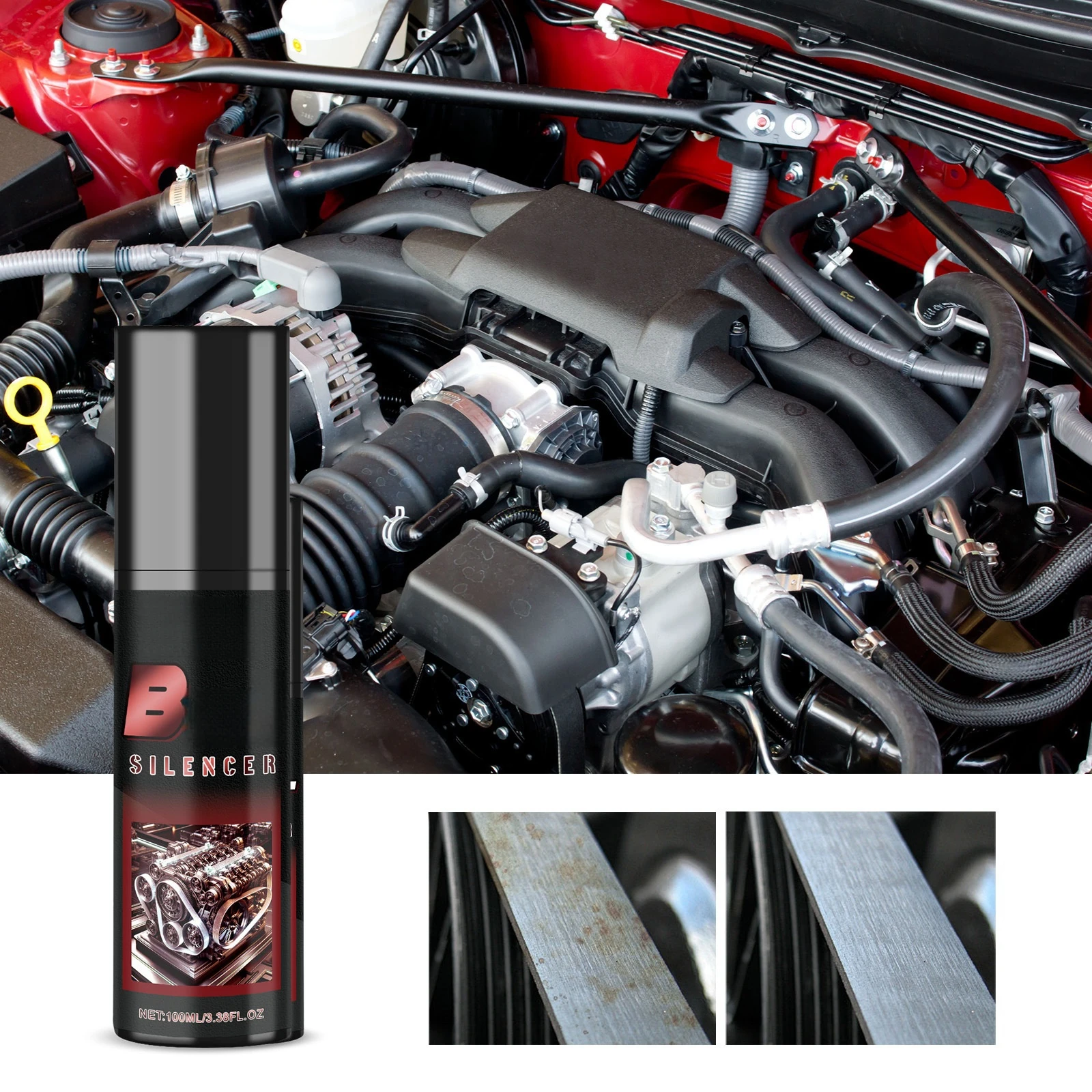 

Автомобильный глушитель ремня двигателя, масляный автомобильный ремень, погремушка, старение, Резиновая полоса, защита и вспомогательное средство