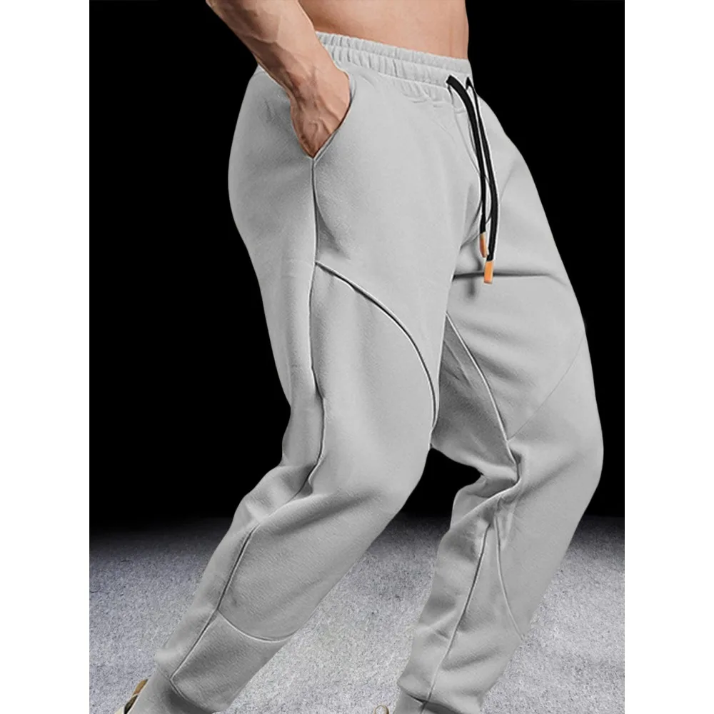 Comprehensive Training Pants Men's Sweatpants Autumn and Winter Invisible Open Crotch Outdoor Sex Fitness Pant Fashion Loose